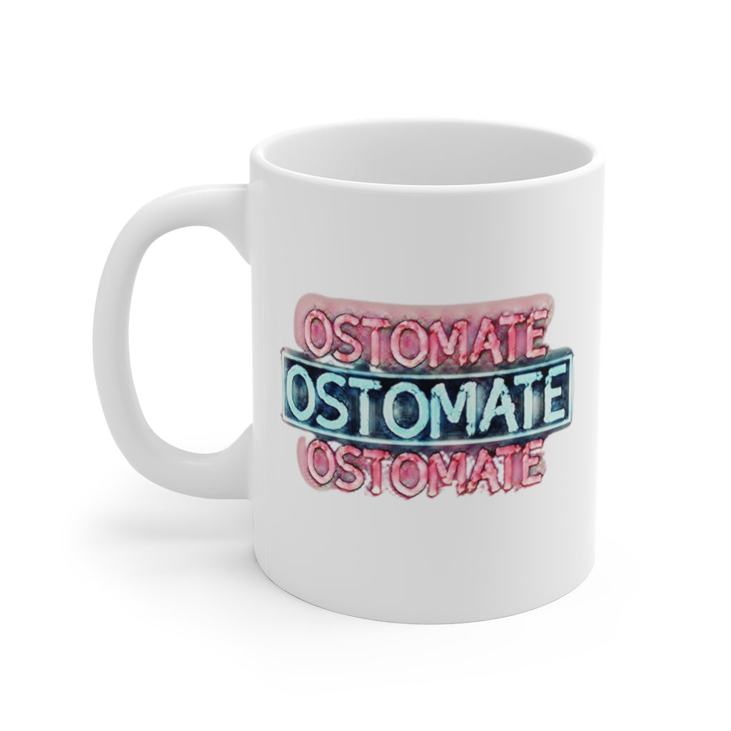 OSTOMATE White Ceramic Mug