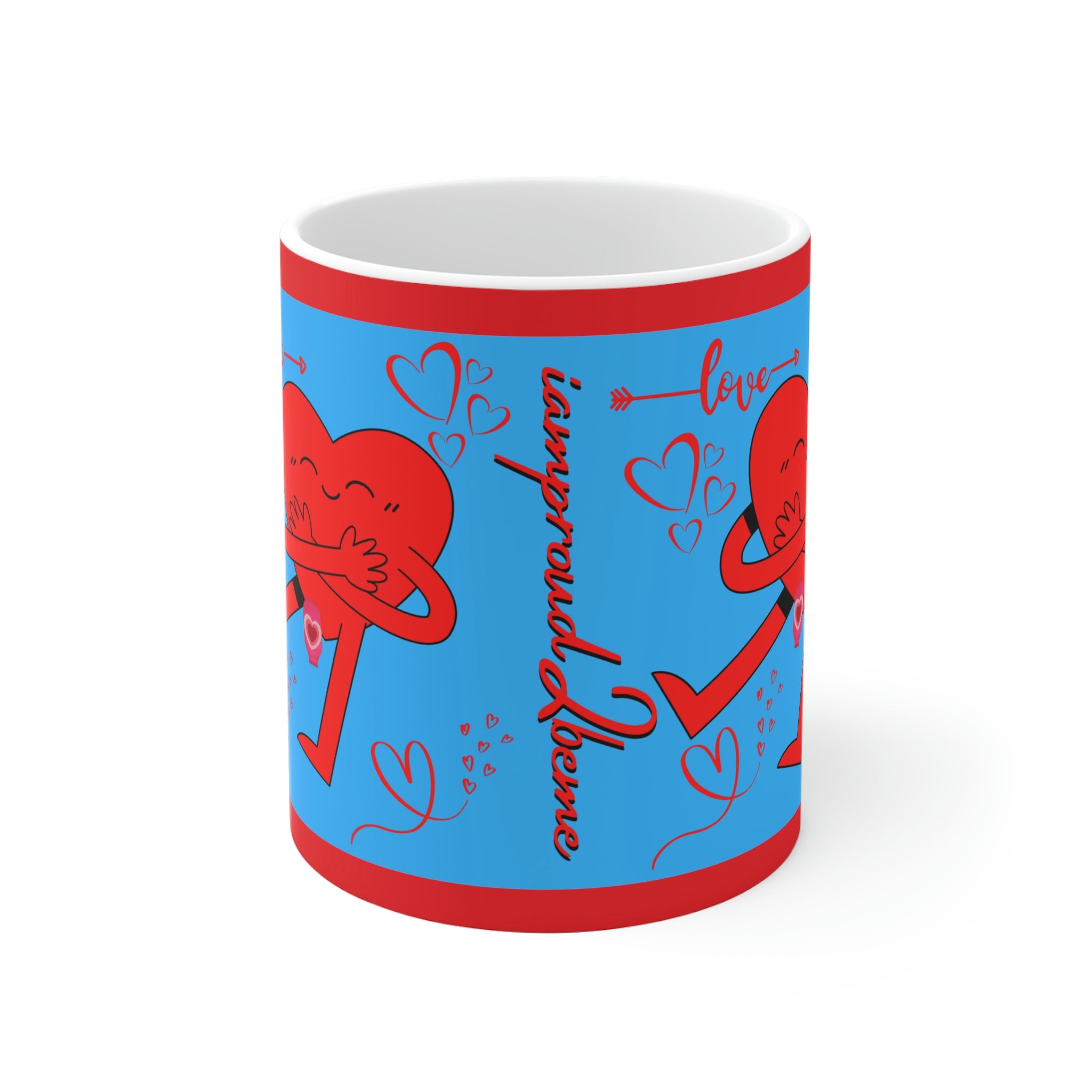 OSTOMY HEART LOVE White Ceramic Mug (valentines)