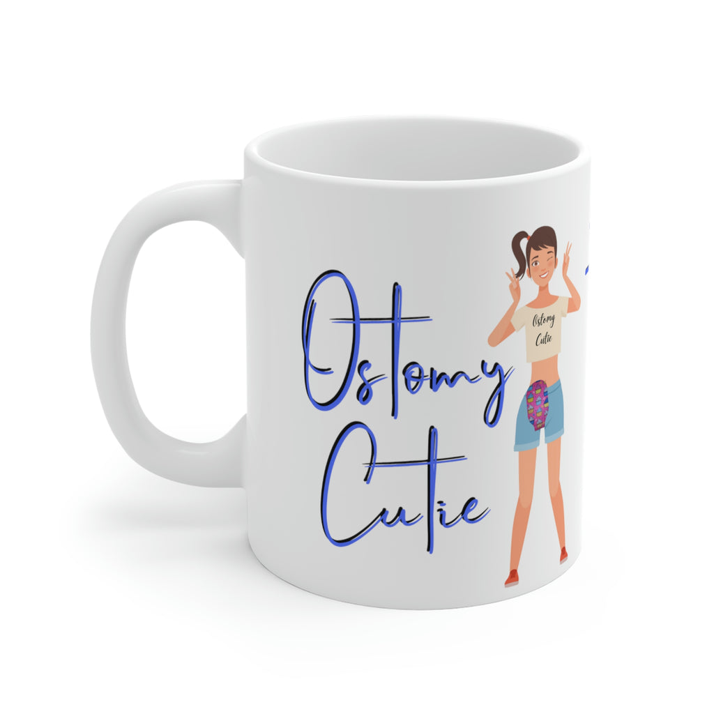 OSTOMY CUTIE White Ceramic Mug