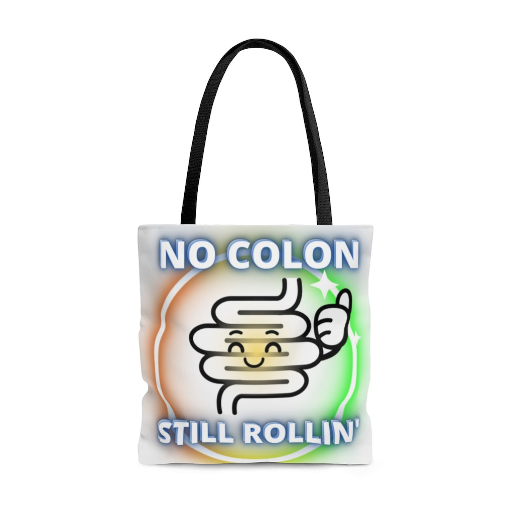 NO COLON STILL ROLLIN' Practical Tote Bag (pastel)
