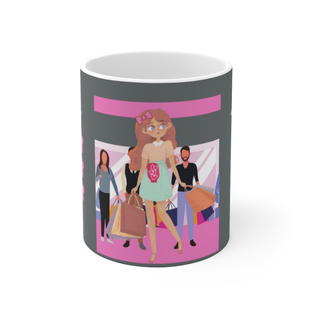 SLAY THE DAY White Ceramic Mug