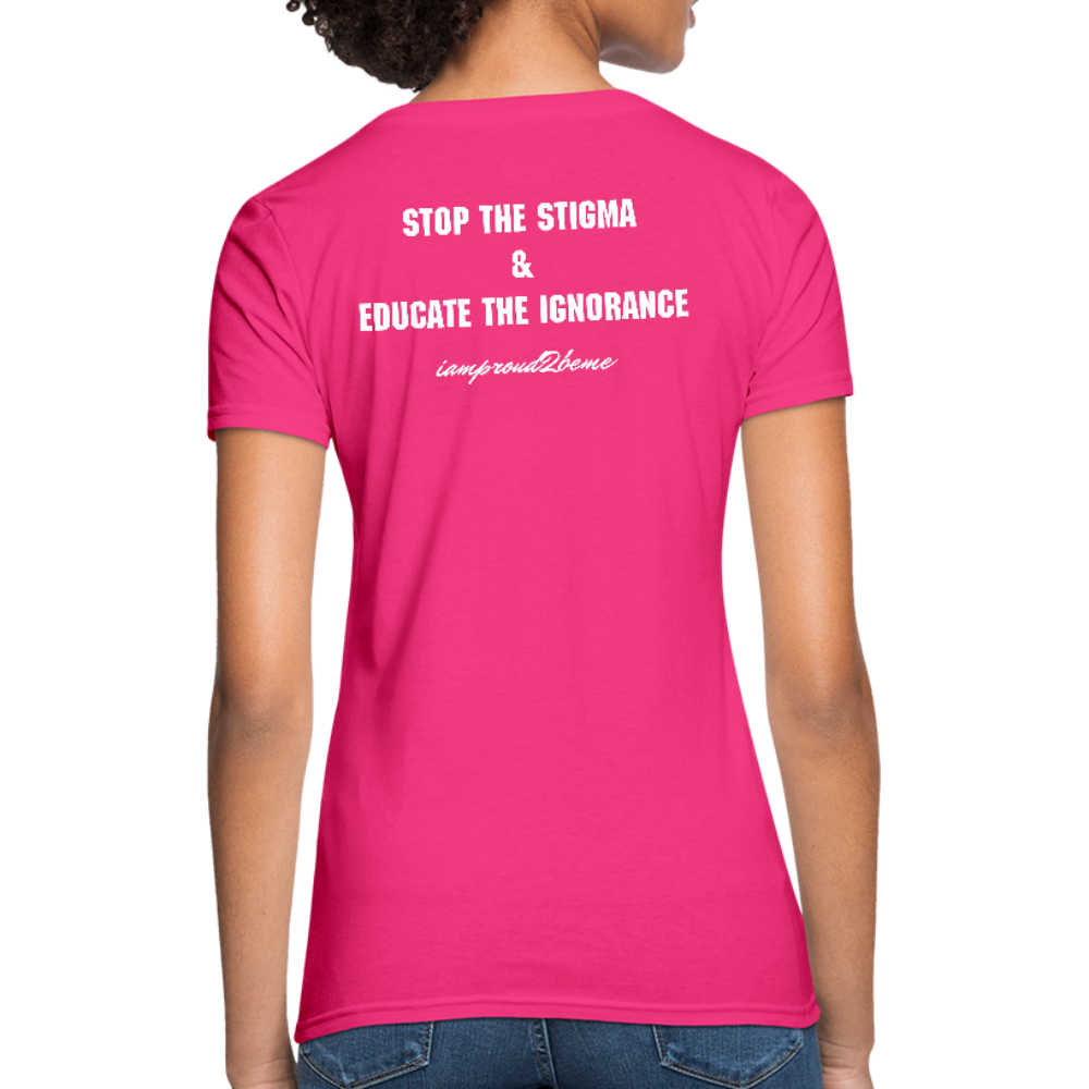 Women's T-Shirt Crohn's Disease Awareness - fuchsia