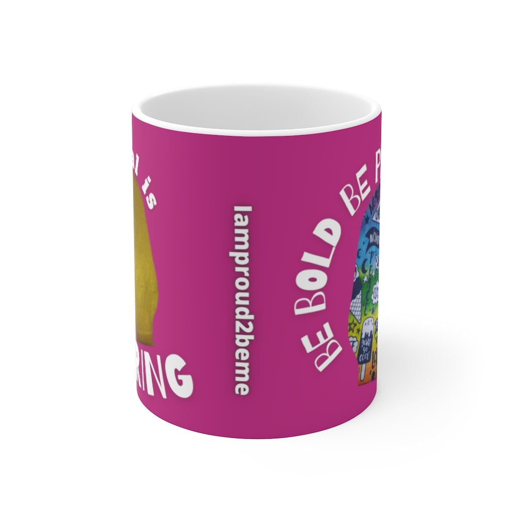 NORMAL IS BORING White Ceramic Mug