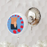MALE OSTOMY BAG Mylar Helium Balloon (blue)