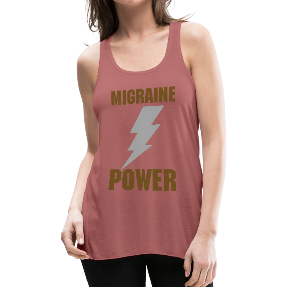 Women's Flowy Tank Top MIGRAINE HEADACHE - mauve