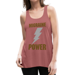 Women's Flowy Tank Top MIGRAINE HEADACHE - mauve