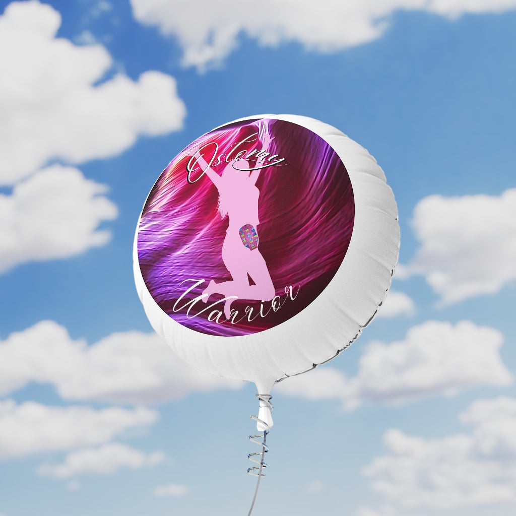 OSTOMY WARRIOR GIRL  Mylar Helium Balloon