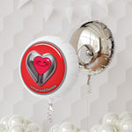 IAMPROUD2BEME HEART Mylar Helium Balloon (grey)