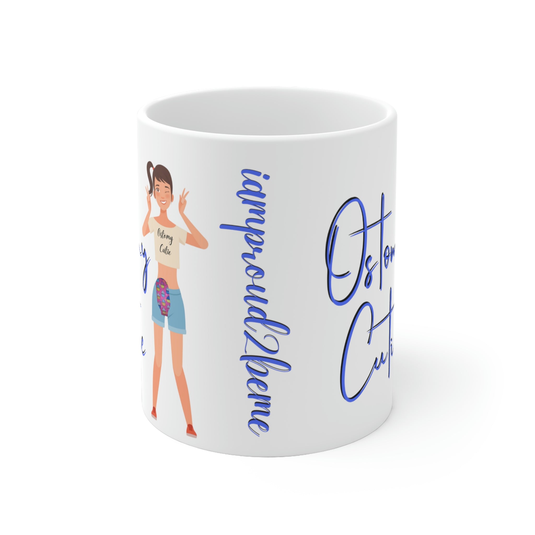 OSTOMY CUTIE White Ceramic Mug