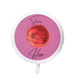 STOMA HUGS Mylar Helium Balloon (light pink)