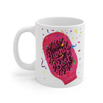 LIVING THE BEST LIFE OSTOMY BAG White Ceramic Mug