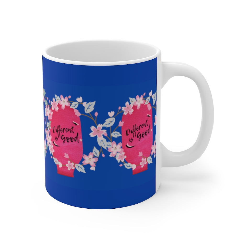 DIFFERENT IS GOOD White Ceramic Mug