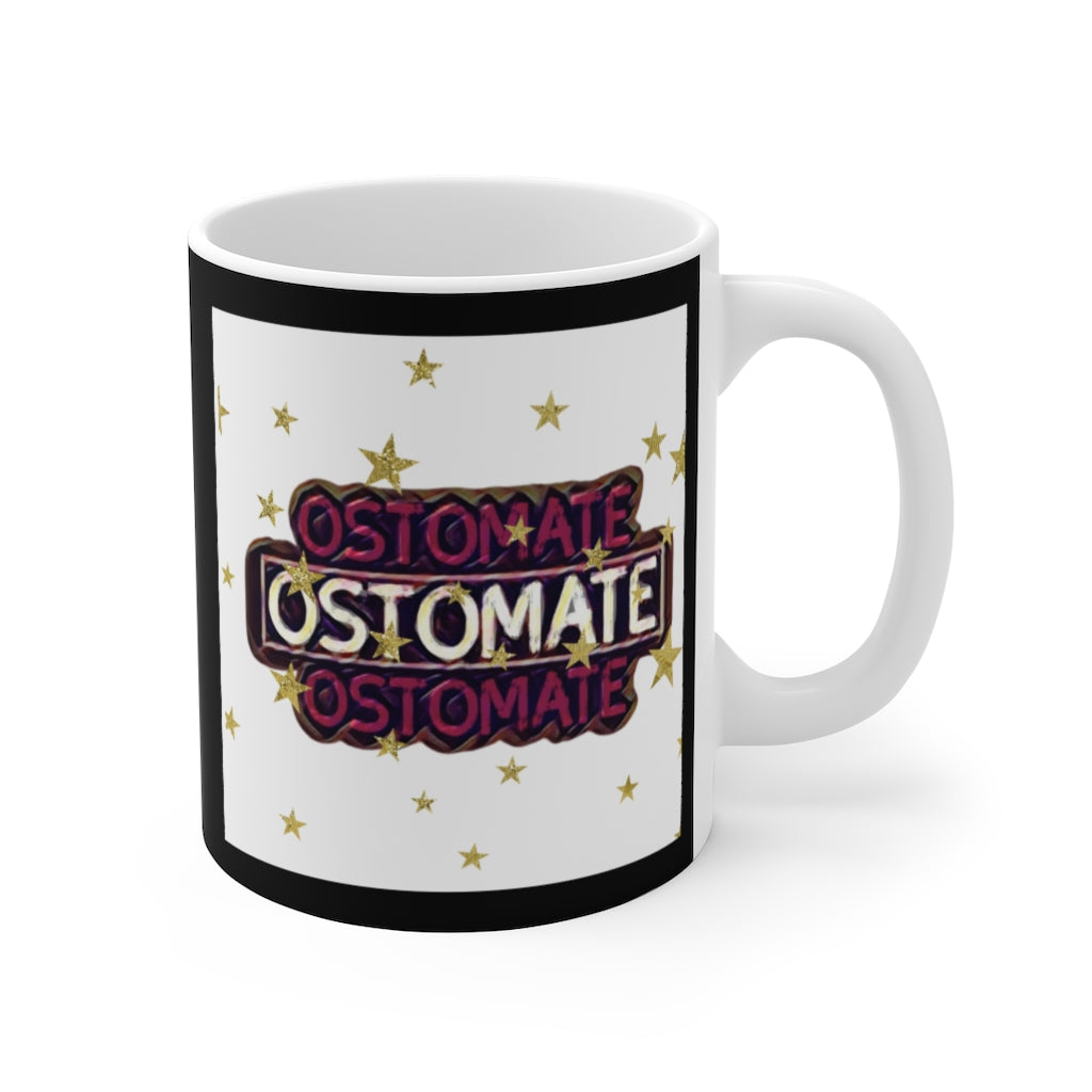 OSTOMATE White Ceramic Mug