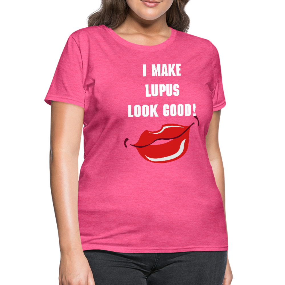 Women's T-Shirt Lupus Awareness - heather pink