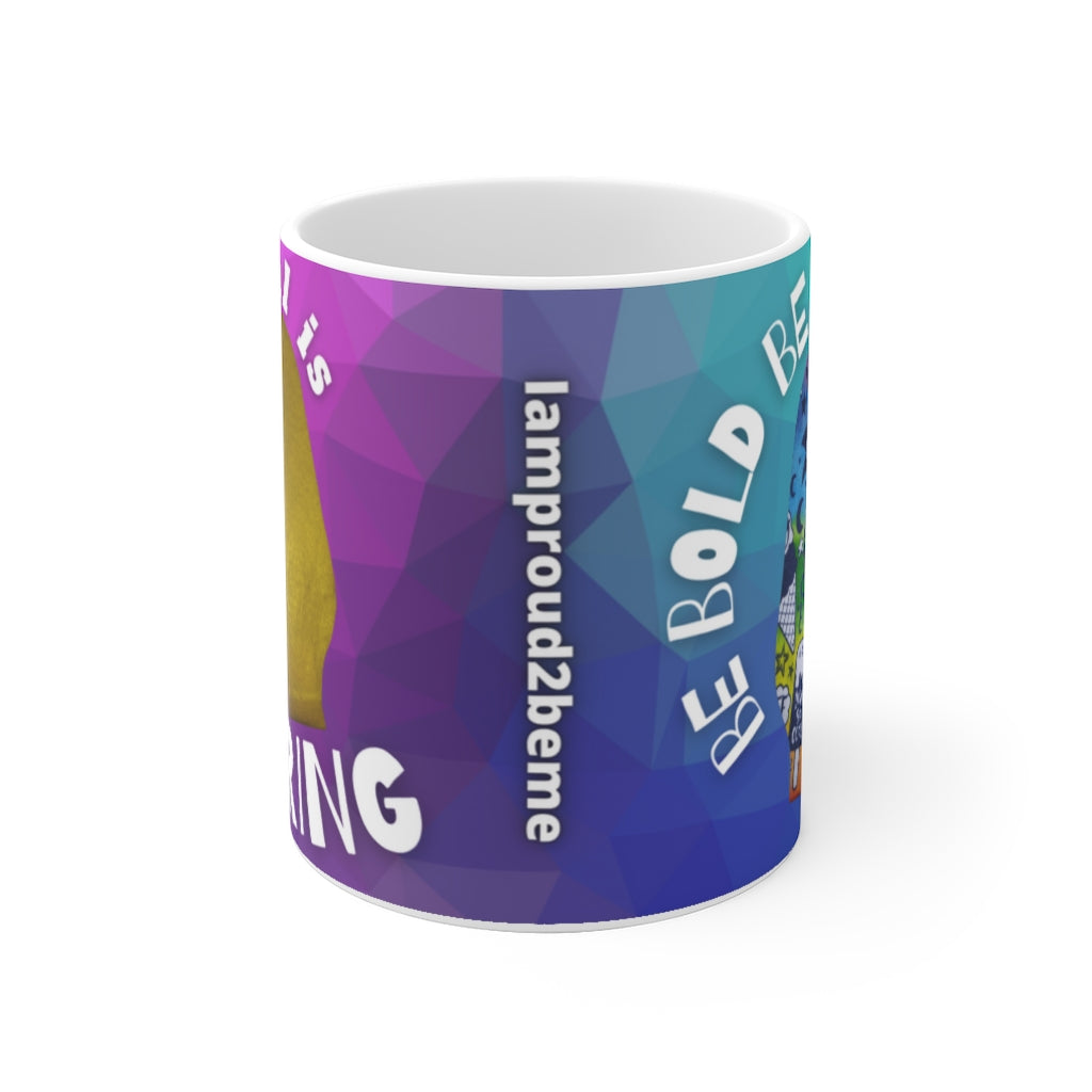 NORMAL IS BORING White Ceramic Mug