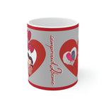 OSTOMY BALLOONS LOVE White Ceramic Mug (valentines)