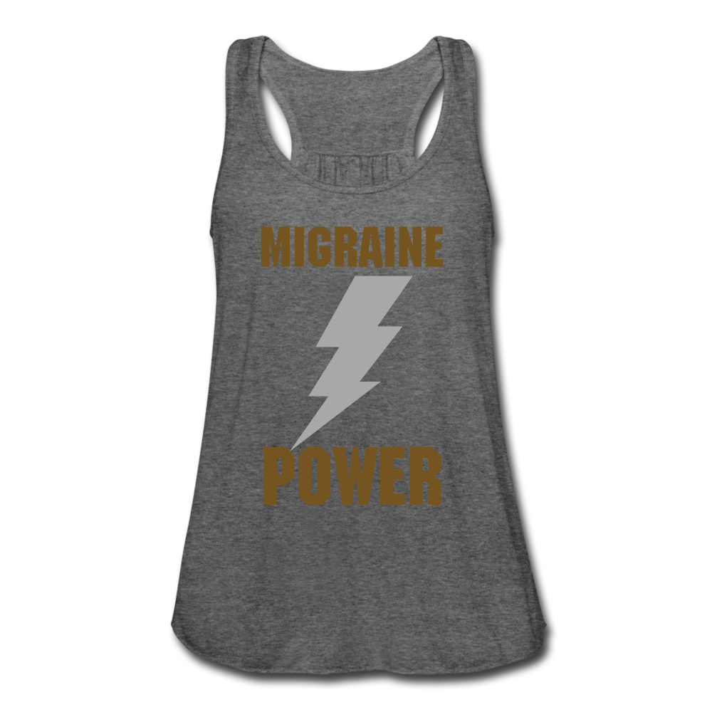 Women's Flowy Tank Top MIGRAINE HEADACHE - deep heather