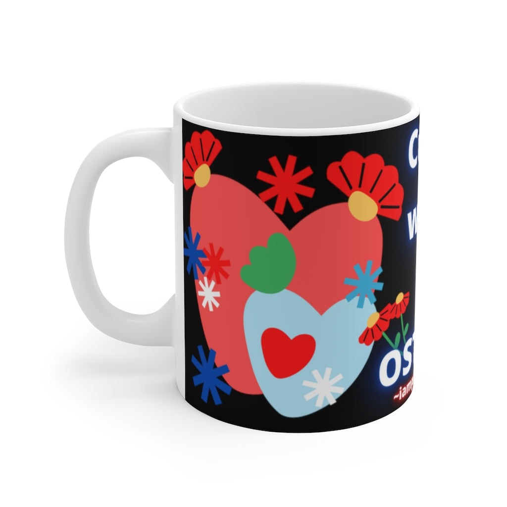 CUTIE WITH A OSTOMY White Ceramic Mug