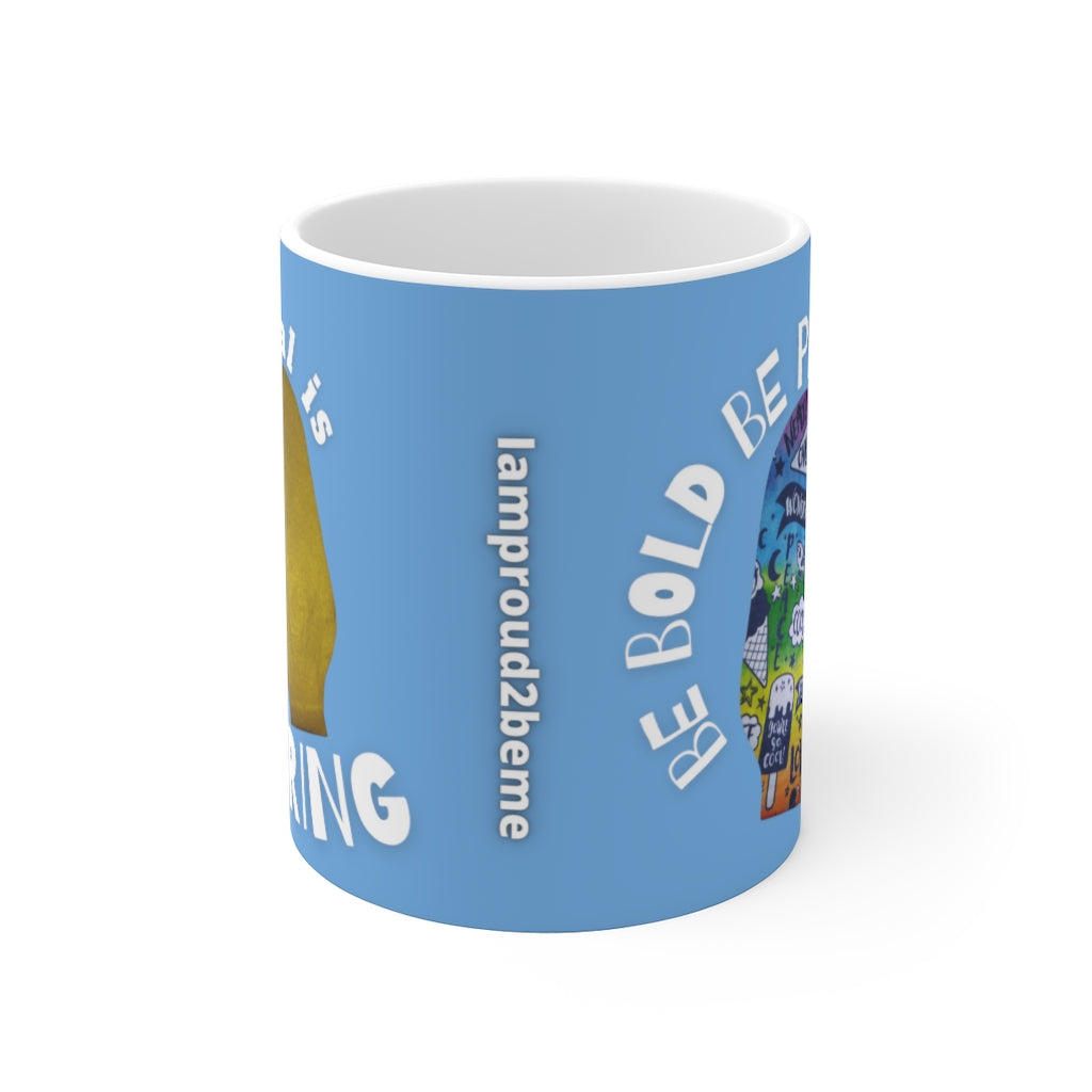 NORMAL IS BORING White Ceramic Mug