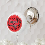 STOMA HUGS Mylar Helium Balloon (white)