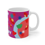 CUTIE WITH A OSTOMY White Ceramic Mug