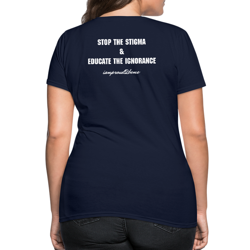 Women's T-Shirt Lupus Awareness - navy