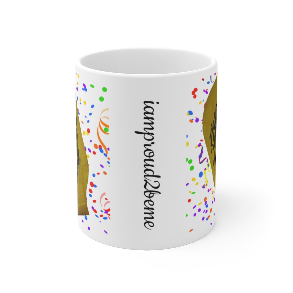 LIVING THE BEST LIFE OSTOMY BAG White Ceramic Mug