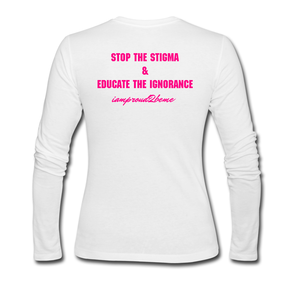 Women's Long Sleeve Jersey T-Shirt - white