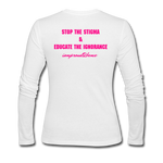 Women's Long Sleeve Jersey T-Shirt - white