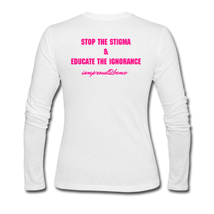Women's Long Sleeve Jersey T-Shirt - white