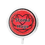 STOMA HUGS Mylar Helium Balloon (black)