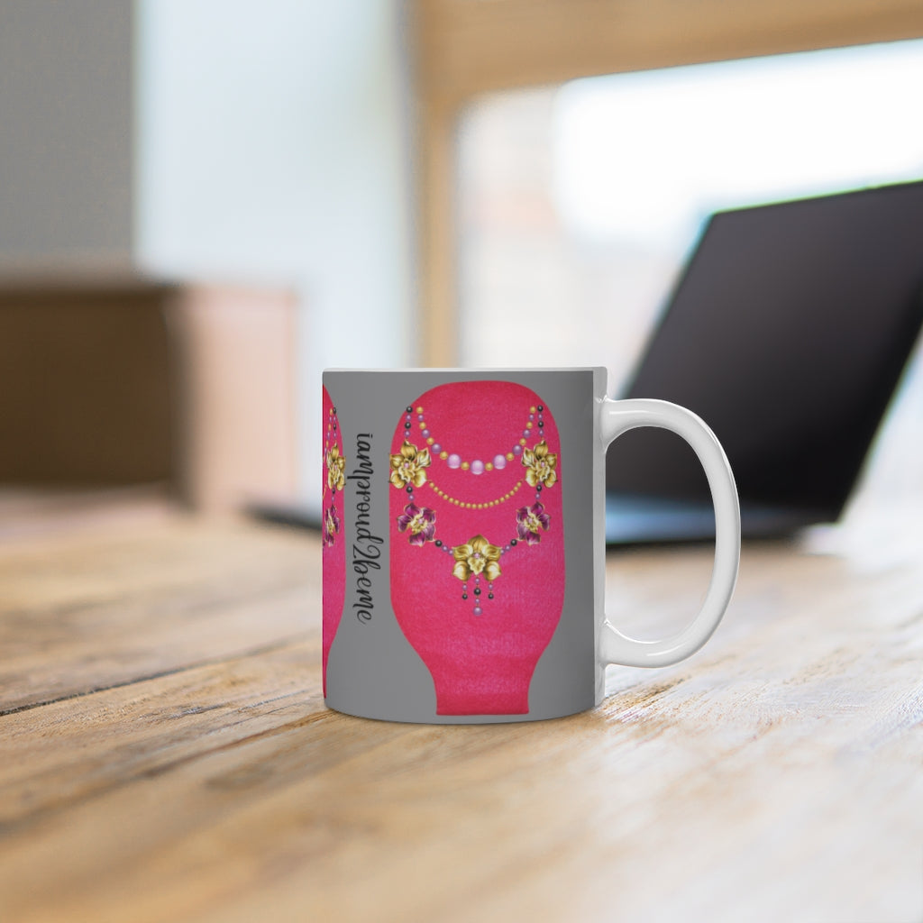 BAGGIN' IN STYLE White Ceramic Mug