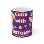 CUTIE WITH A OSTOMY White Ceramic Mug