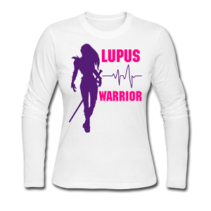 Women's Long Sleeve Jersey T-Shirt - white