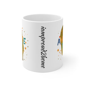 AWESOME DAY White Ceramic Mug