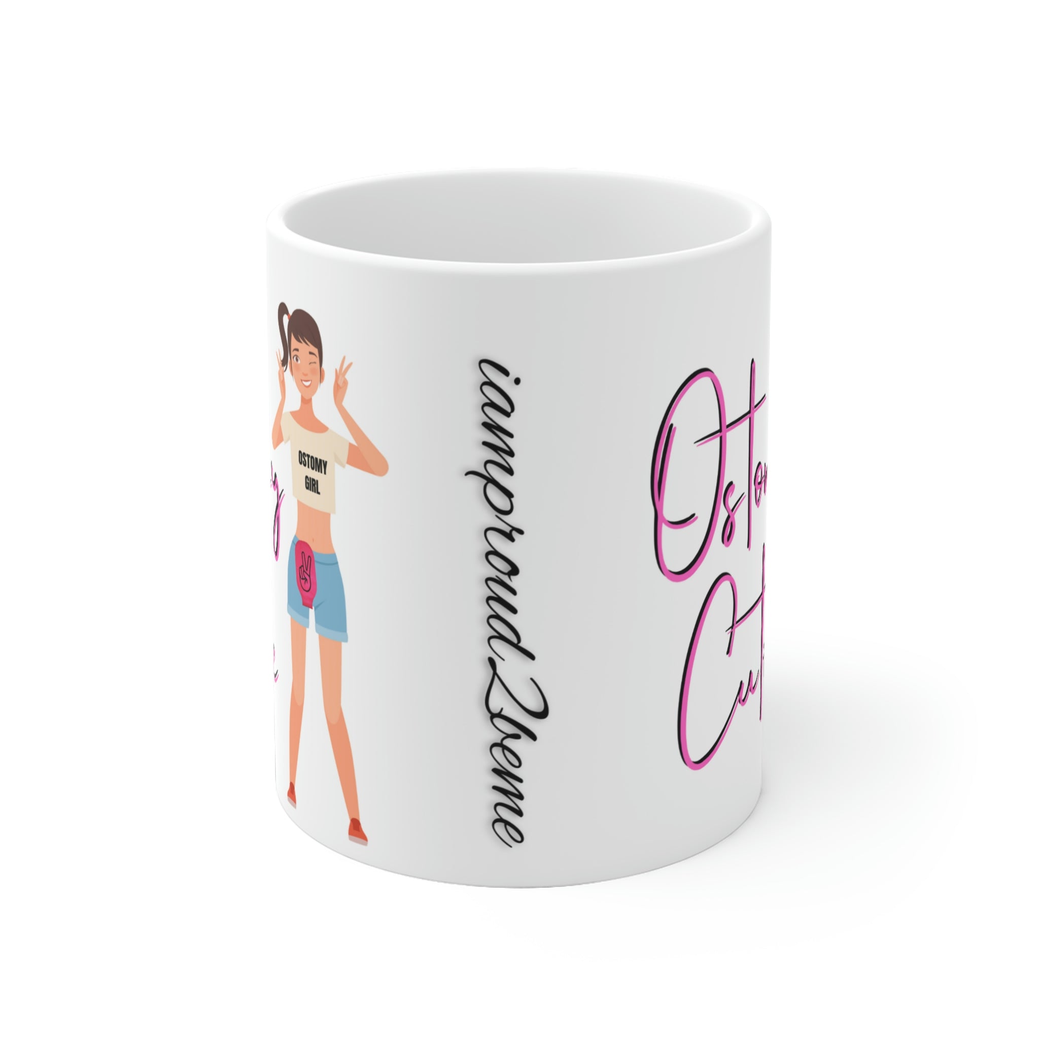 OSTOMY CUTIE White Ceramic Mug