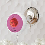 STOMA HUGS Mylar Helium Balloon (light pink)