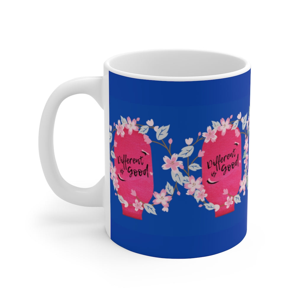 DIFFERENT IS GOOD White Ceramic Mug