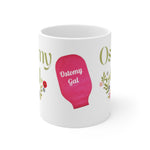 OSTOMY GAL FLOWERS White Ceramic Mug