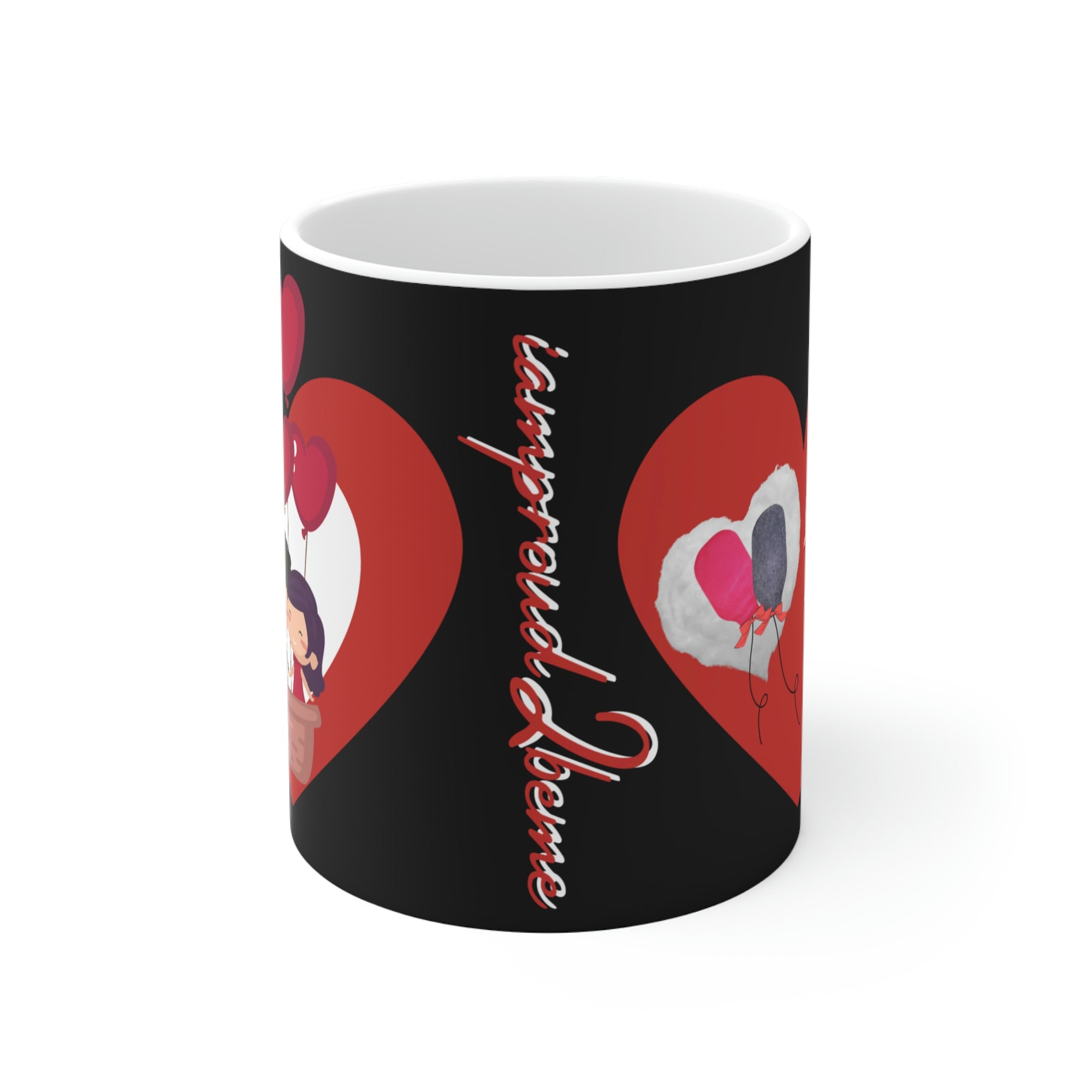 OSTOMY PROUD White Ceramic Mug (valentines)