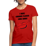 Women's T-Shirt Chronic Illness Awareness - red