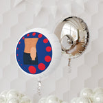 MALE OSTOMY BAG Mylar Helium Balloon (Dark Blue)