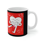 OSTOMY HEART LOVE White Ceramic Mug (valentines)