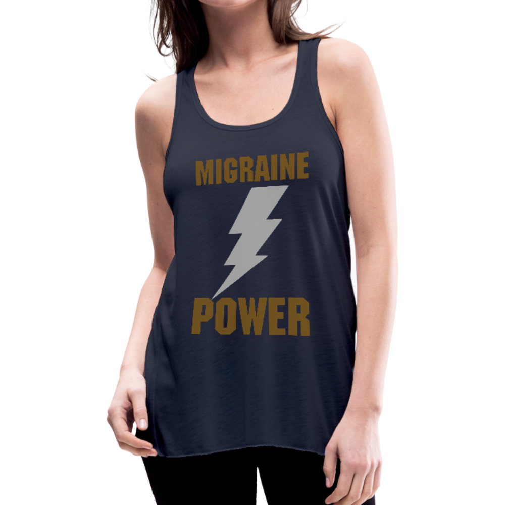 Women's Flowy Tank Top MIGRAINE HEADACHE - navy