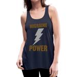 Women's Flowy Tank Top MIGRAINE HEADACHE - navy