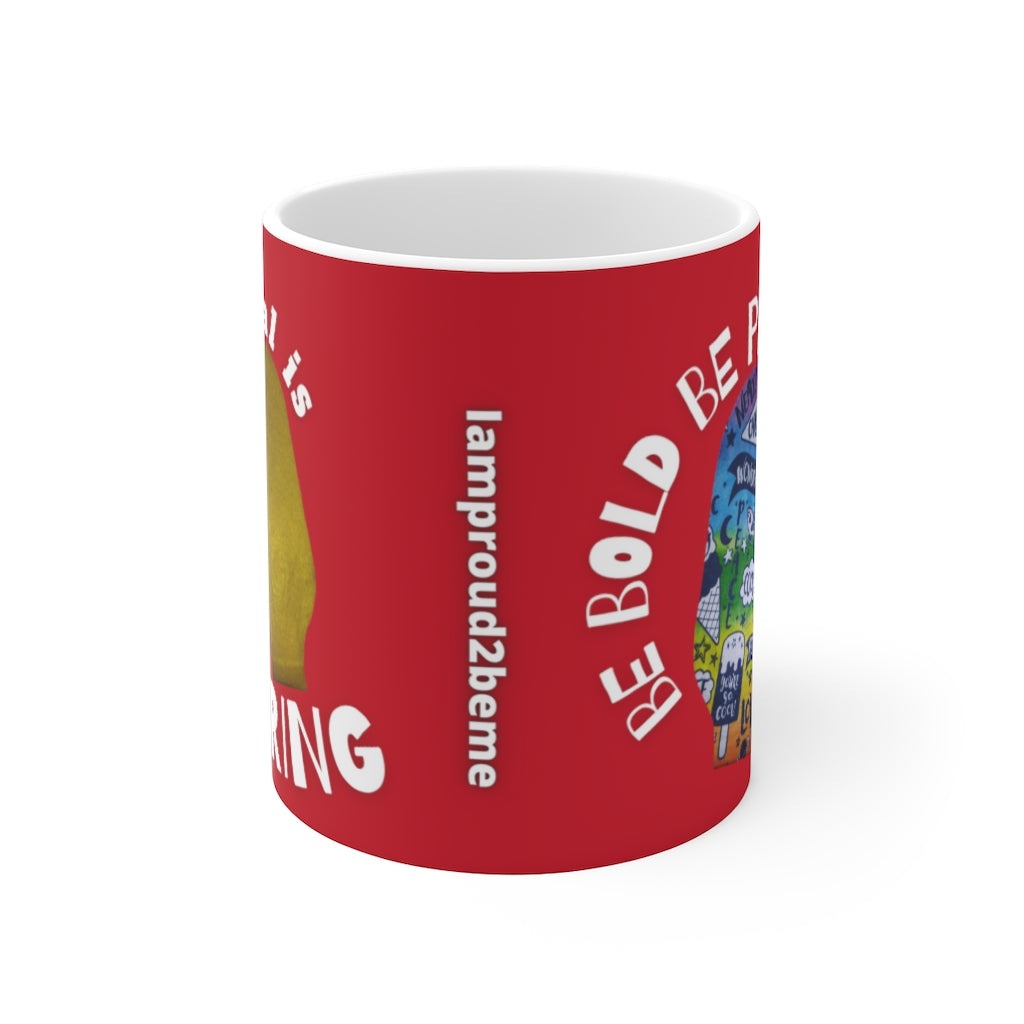 NORMAL IS BORING White Ceramic Mug