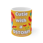 CUTIE WITH A OSTOMY White Ceramic Mug