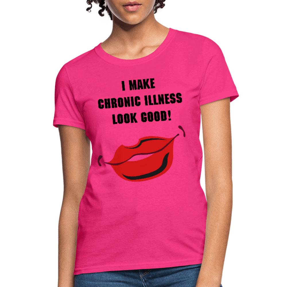 Women's T-Shirt Chronic Illness Awareness - fuchsia