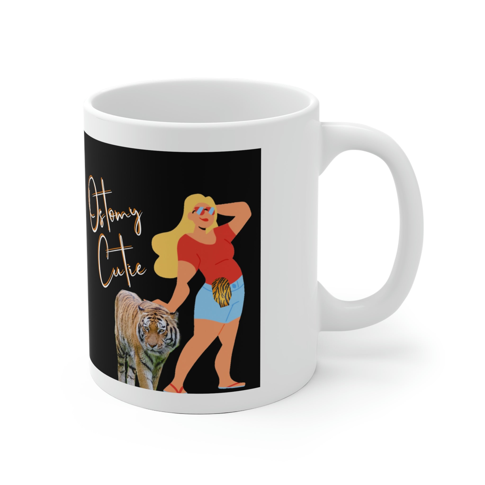 OSTOMY CUTIE White Ceramic Mug