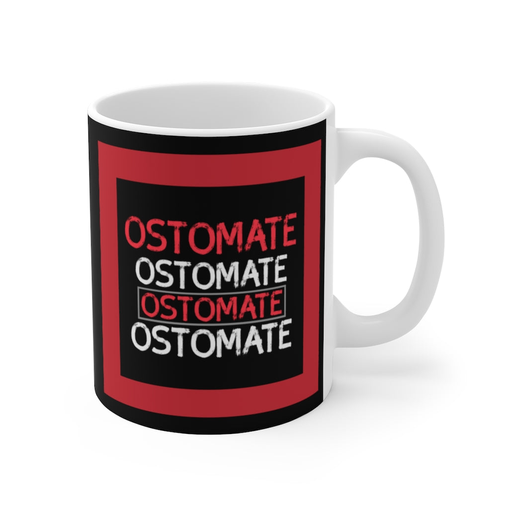 OSTOMATE White Ceramic Mug